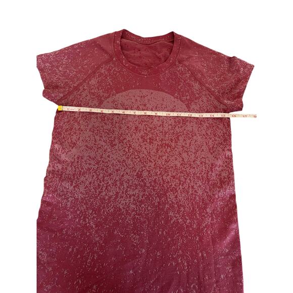 LULULEMON WOMENS SWIFTLY TECH SHORT SLEEVE SHIRT 2.0 GRADIENT MOSS ROSE SIZE 6 - Picture 10 of 12